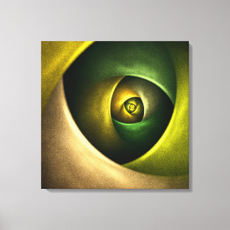 Patrón De Arte Abstracto Verde Floral Moderno De S