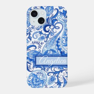Patrón de arte azul azul oscuro azul claro persona
