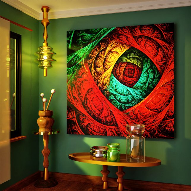 Patrón de arte colorido artístico moderno abstract (Colorful Artistic Modern Abstract Art Pattern #09 Canvas Print)