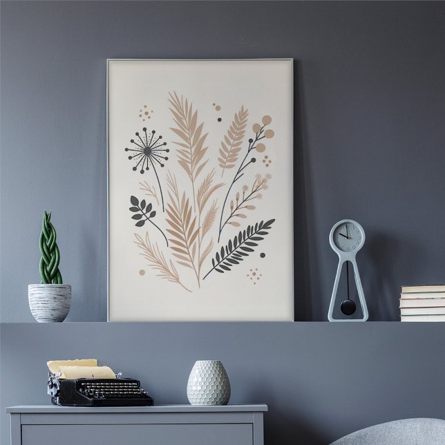 Patrón de arte de Bouquet floral neutro escandinav (Subido por el creador)