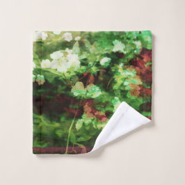 Patrón de arte de flor verde roja de Guay. Concept