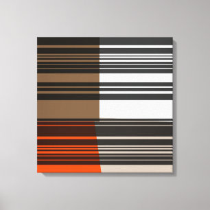 Patrón de arte de franjas grises blancas Naranja d