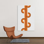 Patrón de arte de fusión de bandas onduladas geomé<br><div class="desc">Hermoso naranja de siena contemporánea terra cotta, círculos geométricos de color amarillo oscuro y marrón dan forma a un patrón de arte. Elegante, elegante y ecléctico diseño minimalista para el diseñador de interiores artísticos, el decorador de decoración artística, el popular histrionero, el estilo retro vintage de arte o el amante...</div>