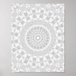Patrón de Arte de Página para Colorear Estallido E