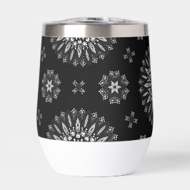 Patrón de arte de puntos blanco y negro