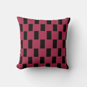 Patrón de arte geométrico almohada magenta punzona