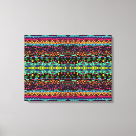 Patrón de arte geométrico hipnótico colorido