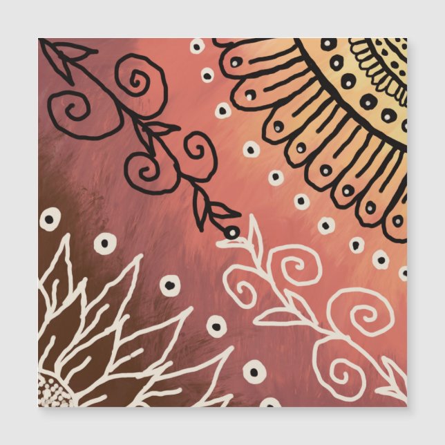 Patrón de arte gracioso rojo (Anverso)