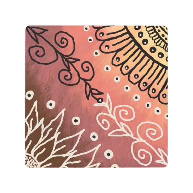 Patrón de arte gracioso rojo (Anverso)