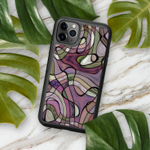 Patrón de arte retro violeta púrpura gris negro