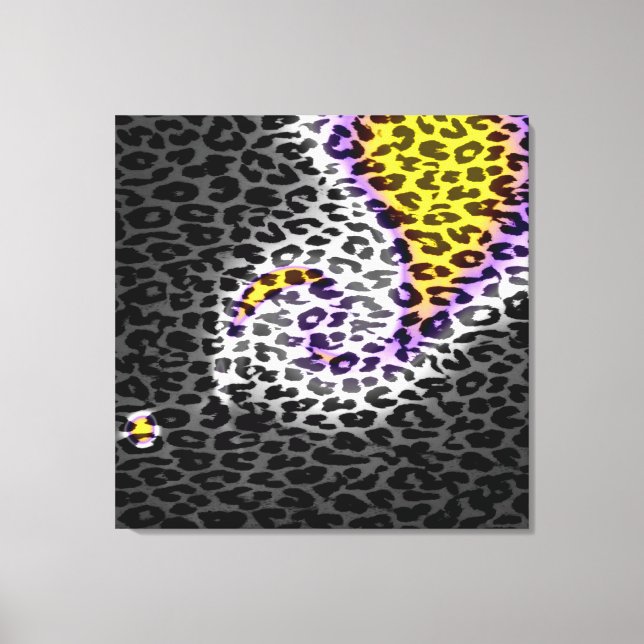 Patrón de arte textura abstracta de piel de leopar (Anverso)