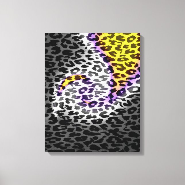 Patrón de arte textura abstracta de piel de leopar (Anverso)