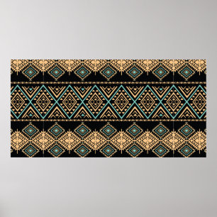Patrón de arte tribal. Impresión geométrica ét