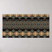 Patrón de arte tribal. Impresión geométrica étnica