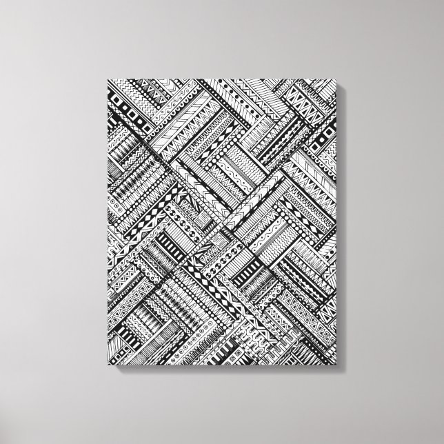 Patrón de arte tribal inspirado 6 (Anverso)