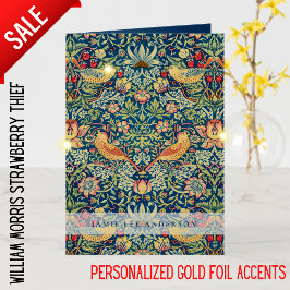 Patrón de aves de William Morris con marca de pers