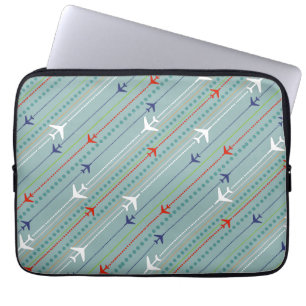 Patrón de avión retro Funda para portátil