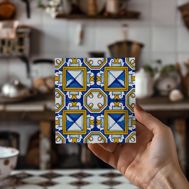 Patrón de Azulejo Acento Auténtico de Hogar Portug (Coasters, Drink Coasters, Coaster Set, Home Decor,
Housewarming Gift, Kitchen Accessories)