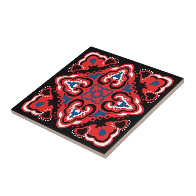 Patrón de Azulejo Rojo (Lado)