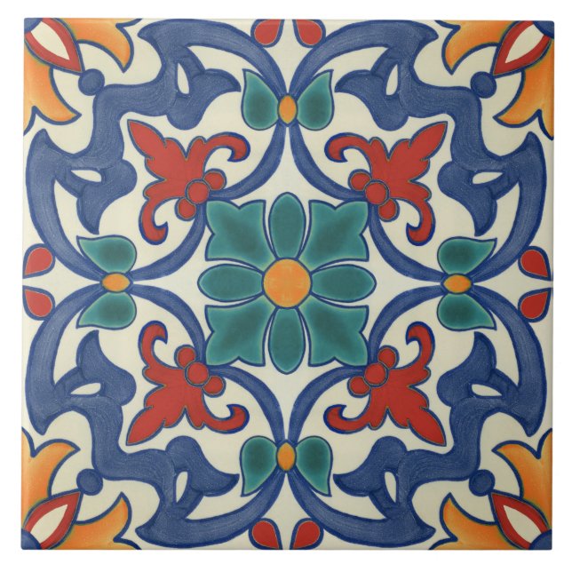Patrón de Azulejos portugués vintage (Frente)