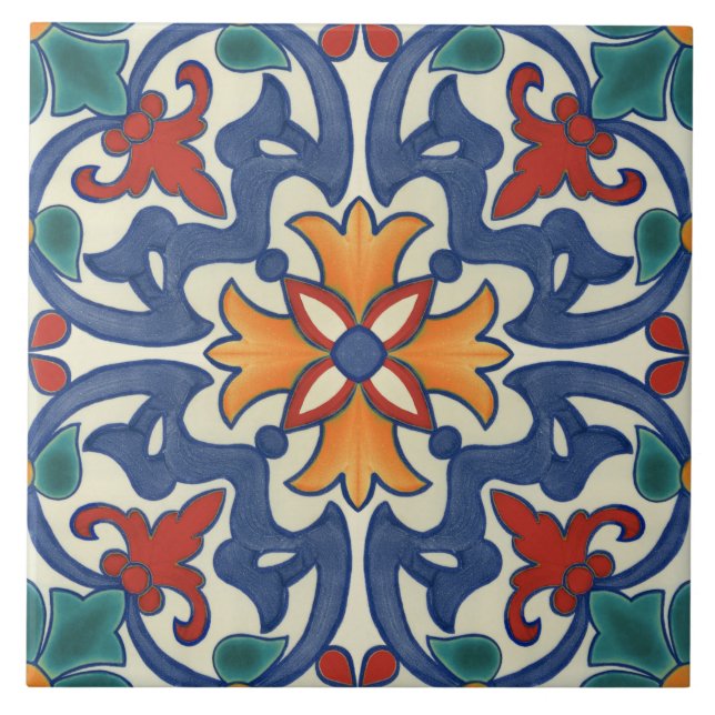 Patrón de Azulejos portugués vintage (Frente)