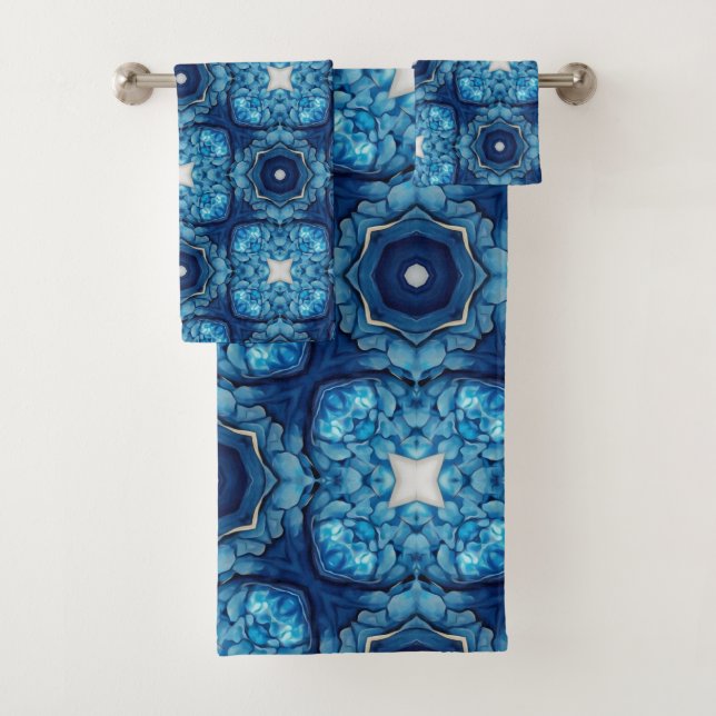 Patrón de Azure Blue Arabesque (In situ)
