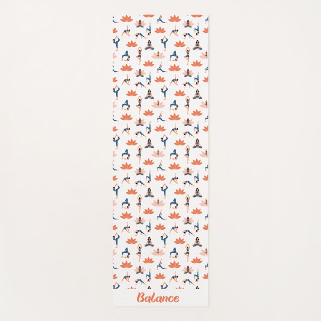 Patrón de balance Yoga Mat (Anverso)