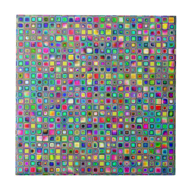 Patrón de baldosas mosaico texturizadas 'Carnaval' (Frente)