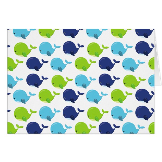 Patrón De Ballenas, Ballenas Cuestas, Animales Mar (Anverso (Horizontal))