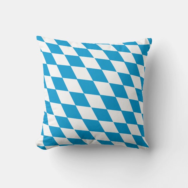 Patrón de bandera bávara arrojar almohada (Anverso)