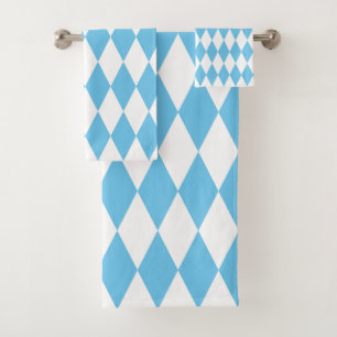 Patrón de bandera de bus de Baviera azul y blanco