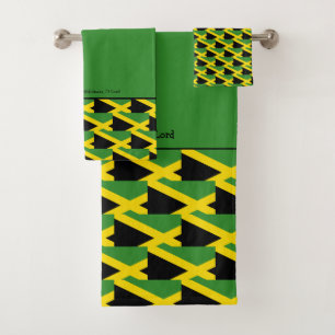 Patrón de BANDERA JAMAICANA Cristiana Personalizad