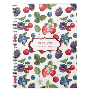 Patrón de bayas dulces veraniegas   Cuaderno de mo