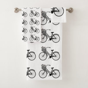 PATRÓN DE BICICLETA DE LA VENTAJA EN NEGRO Y BLAN