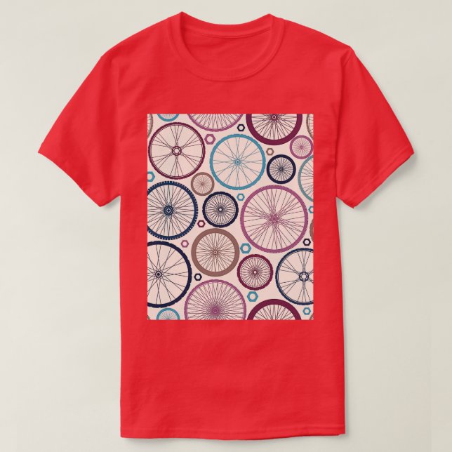 Patrón de bicicletas Camiseta gráfica (Diseño del anverso)