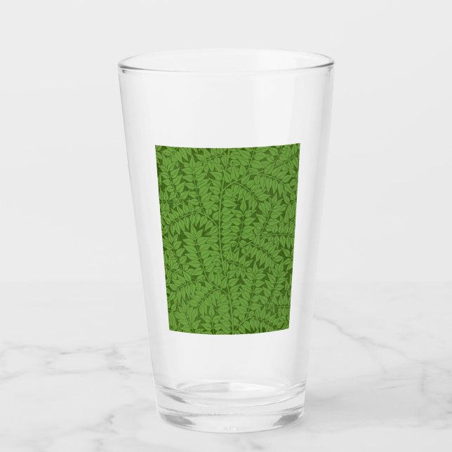 Patrón de bifurcación verde (arte de la jungla) (W (Anverso)