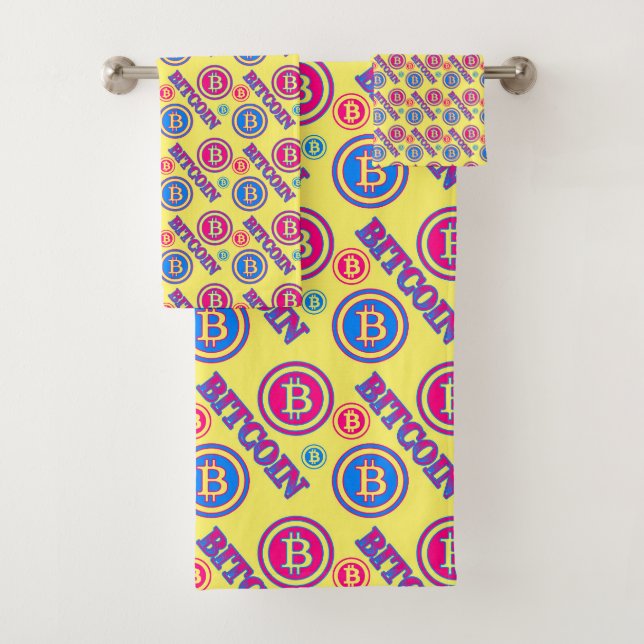 Patrón de Bitcoin colorido (In situ)