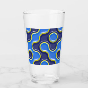 Patrón de blobs azul