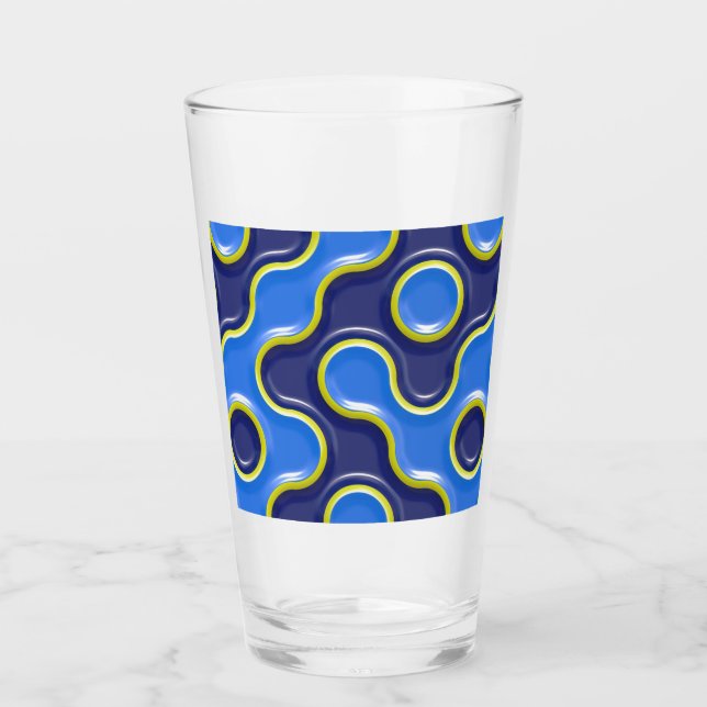 Patrón de blobs azul (Anverso)