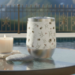 Patrón de Boho Woodland Winterberry