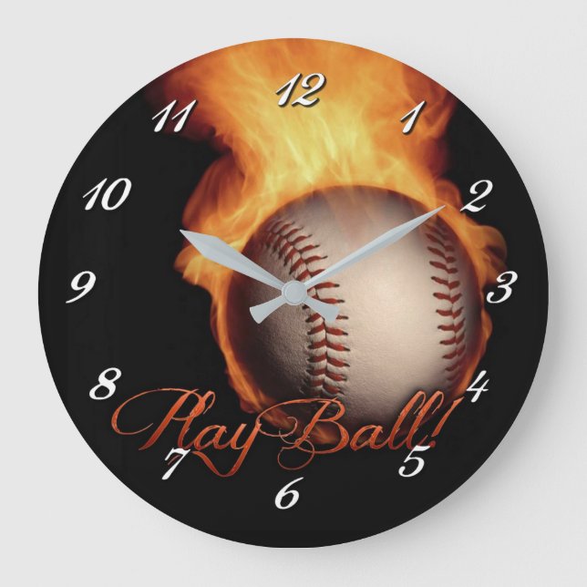 Patrón de bola de fuego El béisbol Ama El Reloj De (Anverso)