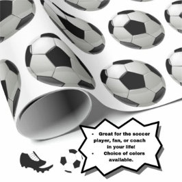 Patrón de bolas de fútbol divertidas sobre papel d