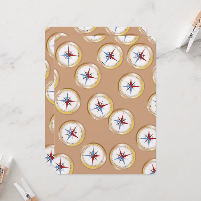 Patrón de brújula magnética (Anverso/Reverso In Situ)