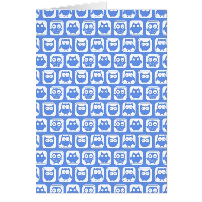 Patrón de búho azul (Frente)