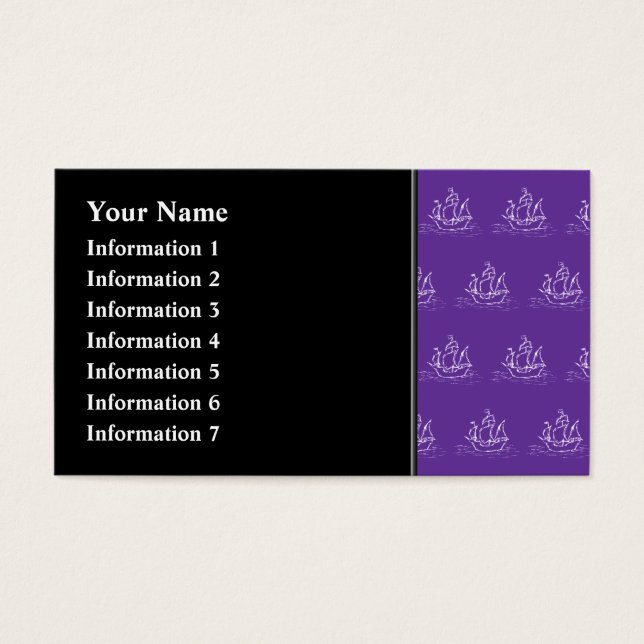 Patrón de Buques Piratas Púrpura. (Frente)