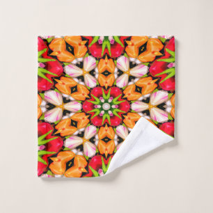 Patrón de buquet de tulipanes