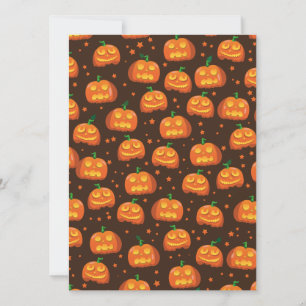 Patrón de cabeza de calabaza de Halloween.