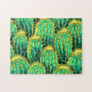 Patrón de Cactus 3 Puzzles de fotos de rompecabeza