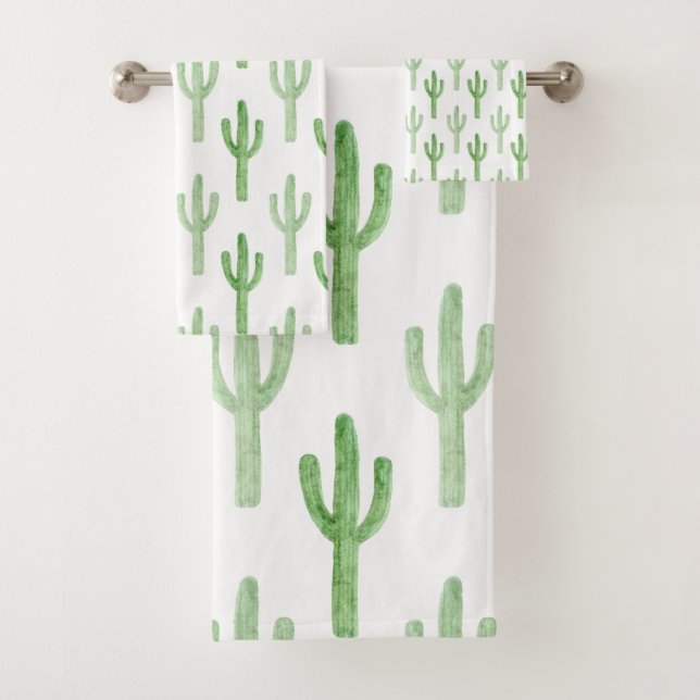 Patrón de Cactus Acuarela (In situ)