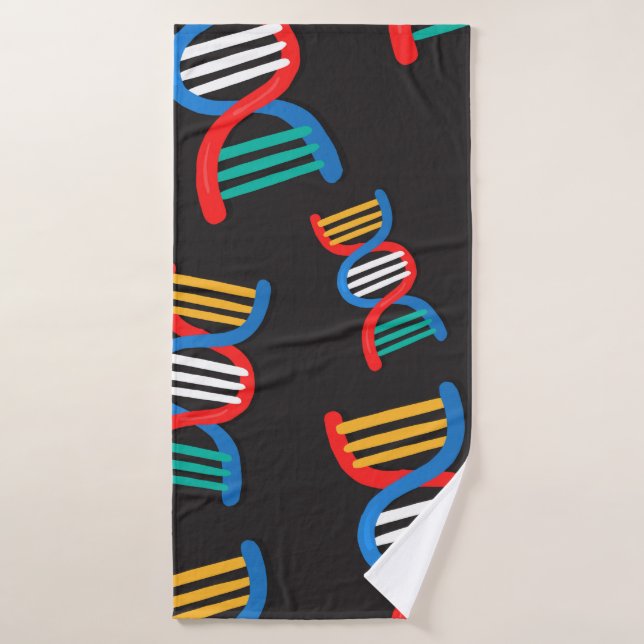 patrón de cadenas dna (Toalla de baño)